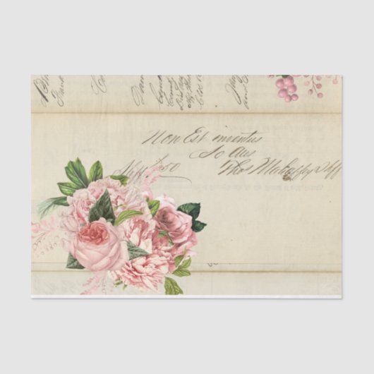 Blume und Ephemera Design Serie #2 Seidenpapier (Vorderseite)