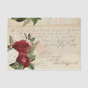 Blume und Ephemera Design Serie #4 Seidenpapier