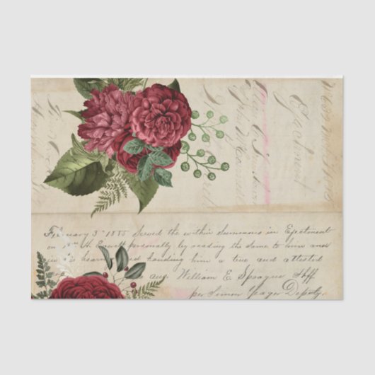 Blume und Ephemera Design Serie #5 Seidenpapier (Vorderseite)