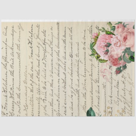 Blume und Ephemera Design Serie #7 Seidenpapier (Vorderseite)