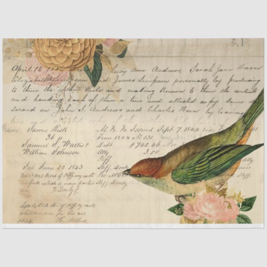 Blume und Ephemera Design Series #8 Seidenpapier (Vorderseite)