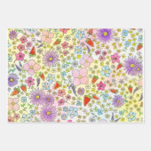 Blume und Erdbeeren Geschenkpapier Set (Vorderseite 2)