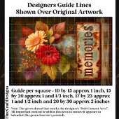 Blume und Erinnerungen im Herbst signieren DQ2-Dek Seidenpapier