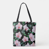 Blume und Eukalyptus-Blätter a Tasche (Rückseite)