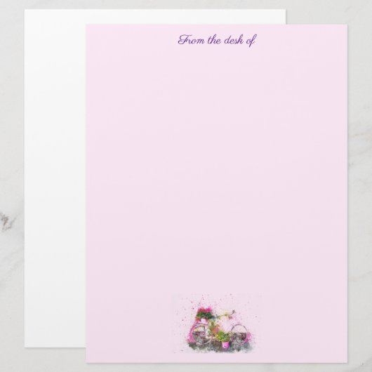 Blume und Fahrradindustrie Briefbogen (Vorne/Hinten)