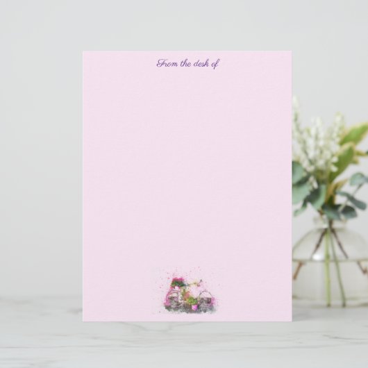 Blume und Fahrradindustrie Briefbogen (Stehend Vorderseite)