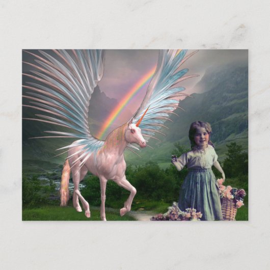 BLUME UND FANTASIEN POSTKARTE (Vorderseite)