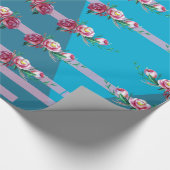 Blume und Farbpapier Geschenkpapier (Ecke)