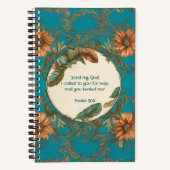 Blume und Feathers Journal mit Jesus Notizblock (Vorderseite)