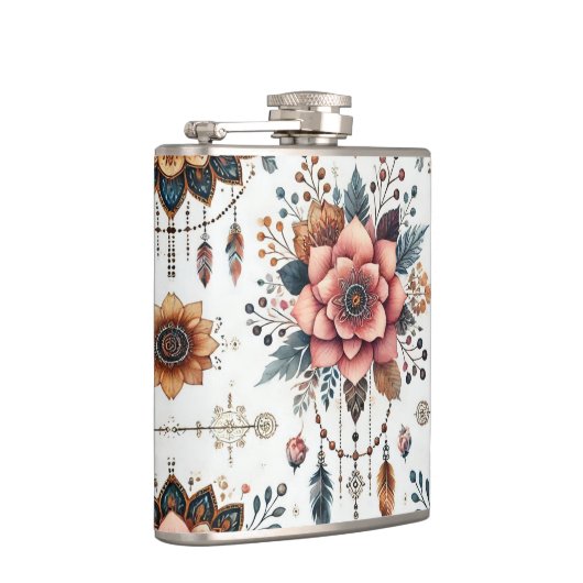 Blume und Federn Flachmann (Rechts)