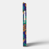 Blume und Federn | Monogramm Case-Mate iPhone Hülle (Rückseite / Links)