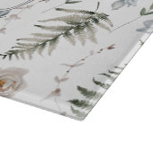 Blume und Fern Blätter Forest Floral Botanical Schneidebrett (Ecke)