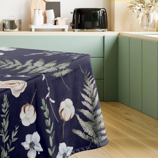Blume und Fern Blätter Forest Floral Botanical Tischdecke