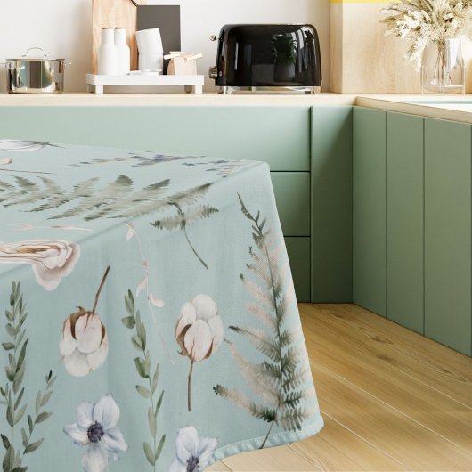 Blume und Fern Blätter Forest Floral Botanical Tischdecke