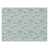 Blume und Fern Blätter Forest Floral Botanical Tischdecke (Vorderseite (Horizontal))