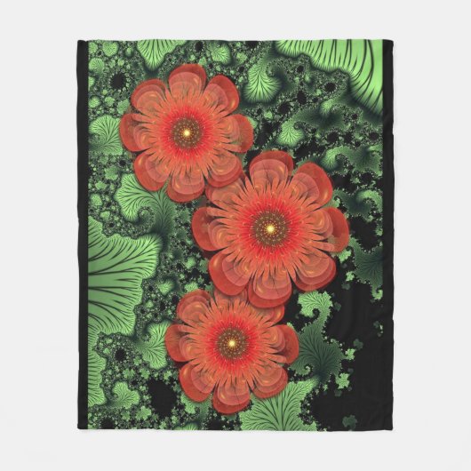 Blume und Ferns Fleece Blanket (Vorderseite)