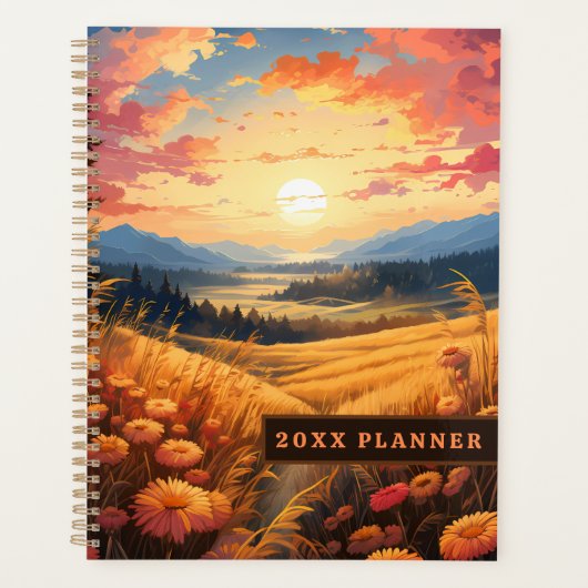 Blume und Fernsicht auf die Berge Planer (Vorderseite)