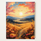 Blume und Fernsicht auf die Berge Planer (Rückseite)