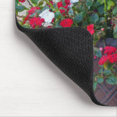Blume und Flaggen Mousepad (Ecke)