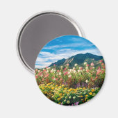 Blume und Flationen Magnet (Vorderseite/Rückseite)