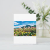 Blume und Flationen Postkarte (Stehend Vorderseite)
