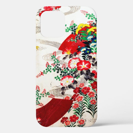 Blume und fließendes Wasser, japanisches Design Case-Mate iPhone Hülle (Rückseite)