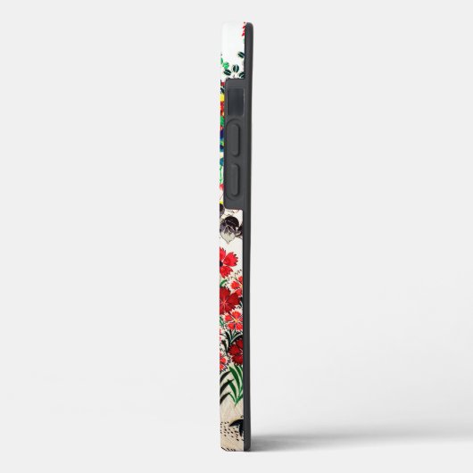 Blume und fließendes Wasser, japanisches Design Case-Mate iPhone Hülle (Rückseite / Links)