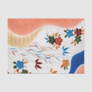 Blume und fließendes Wasser, japanisches Design Seidenpapier