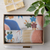 Blume und fließendes Wasser, japanisches Design Seidenpapier (Geschenk)