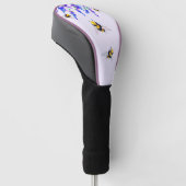 Blume und Flying Bees Golf Head Cover Headcover (angewinkelt)