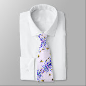 Blume und Flying Bees Neck Tie Spring Design Krawatte (Gebunden)