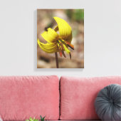 Blume und Freund der Waldforelle Leinwanddruck (Insitu (Wohnzimmer))
