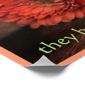 Blume und Freundschaftswerbung Poster (Ecke)