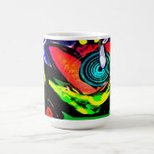 Blume und Frosch im Frühjahr Kaffeetasse (Mittel)