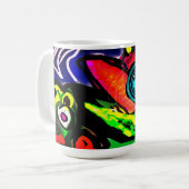 Blume und Frosch im Frühjahr Kaffeetasse (Vorderseite Links)