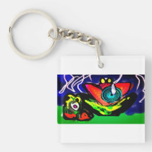 Blume und Frosch im Frühjahr