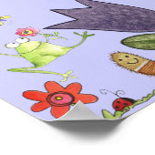 Blume und Frosch Poster (Ecke)