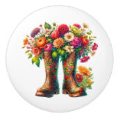 Blume und Garden Boots, Version 2 Keramikknauf (Vorderseite)