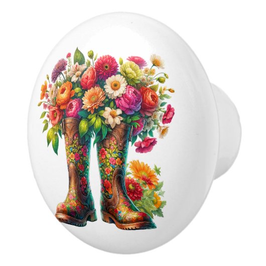 Blume und Garden Boots, Version 2 Keramikknauf (Rechts)