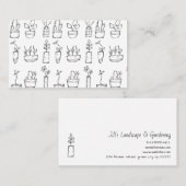 Blume- und Gartendienstleistungen Visitenkarte (Vorne/Hinten)