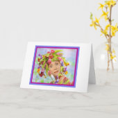 Blume und Geburtstagskarte Karte (Gelbe Blume)