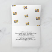 Blume und Gedicht Karte (Innenseite)