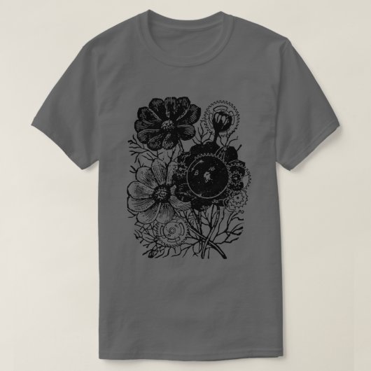 Blume und Geflügel T-Shirt (Design vorne)