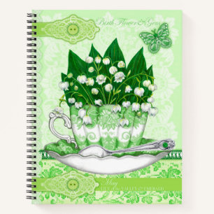 Blume und Gem May Lace Lrge Notizblock