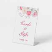 Blume und Geschenke Sockelschild (Vorderseite)