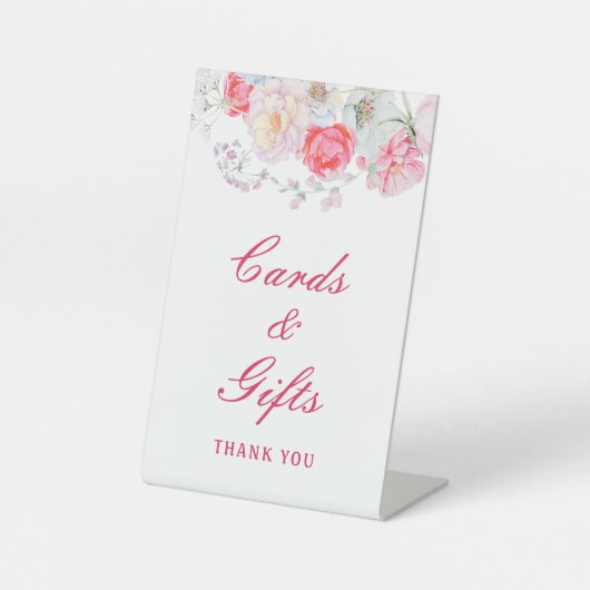 Blume und Geschenke Sockelschild (Vorderseite)