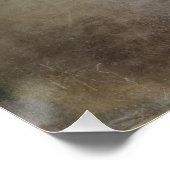 Blume und Goldbienen Poster (Ecke)