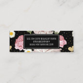 Blume und Goldfesseln Mini Visitenkarte (Rückseite)