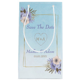 Blume und Goldrahmen Kleine Geschenktüte