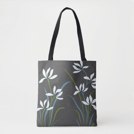 Blume und Gras Tasche (Vorderseite)